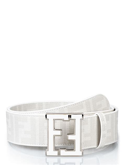 fendi belt all white|white fendi belt sale.